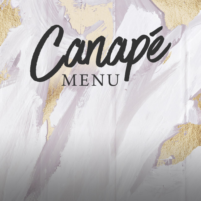 Canapé menu at The Sheep Heid Inn